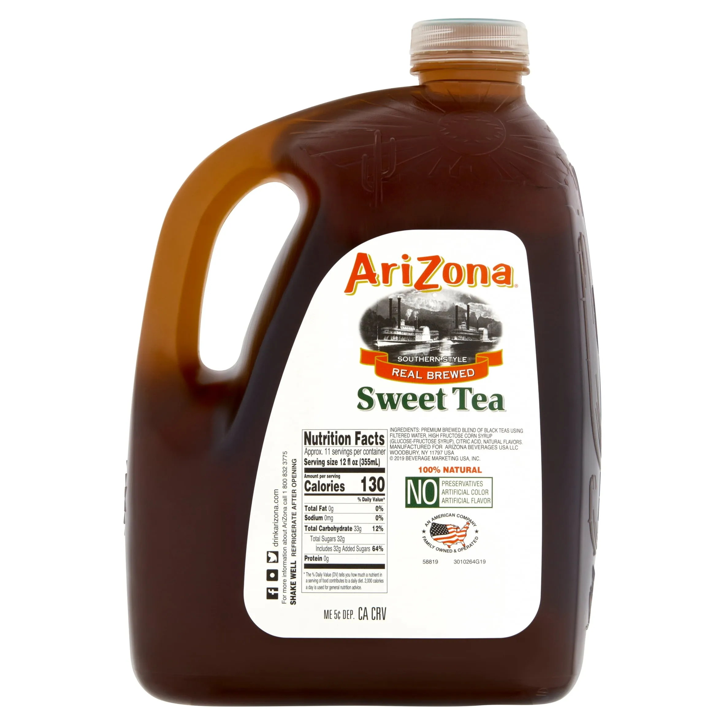 AriZona Southern Style Real Brewed Sweet Tea, 128 fl oz