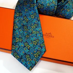 Authentic Pre-Owned Hermes Silk Tie 7170 FA with Neiman Marcus Tag