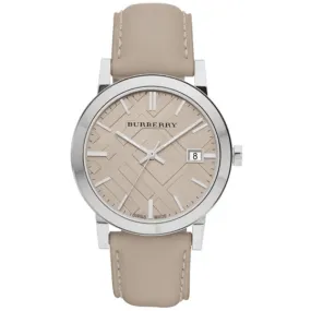 Burberry BU9010 The City Check Champagne 38mm Watch