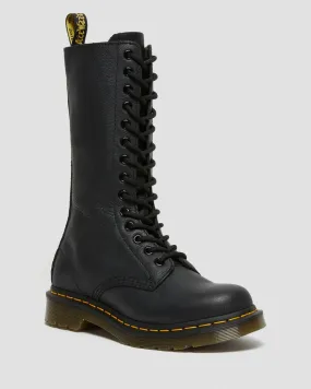 Dr Martens UNISEX VIRGINIA LEATHER MID CALF BOOTS (Black)