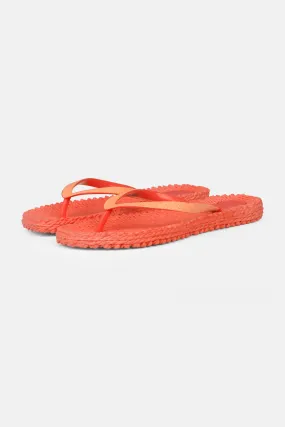 Flip Flop With Glitter - Indian Red