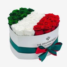 Heart White Box | Flag of Italy Edition