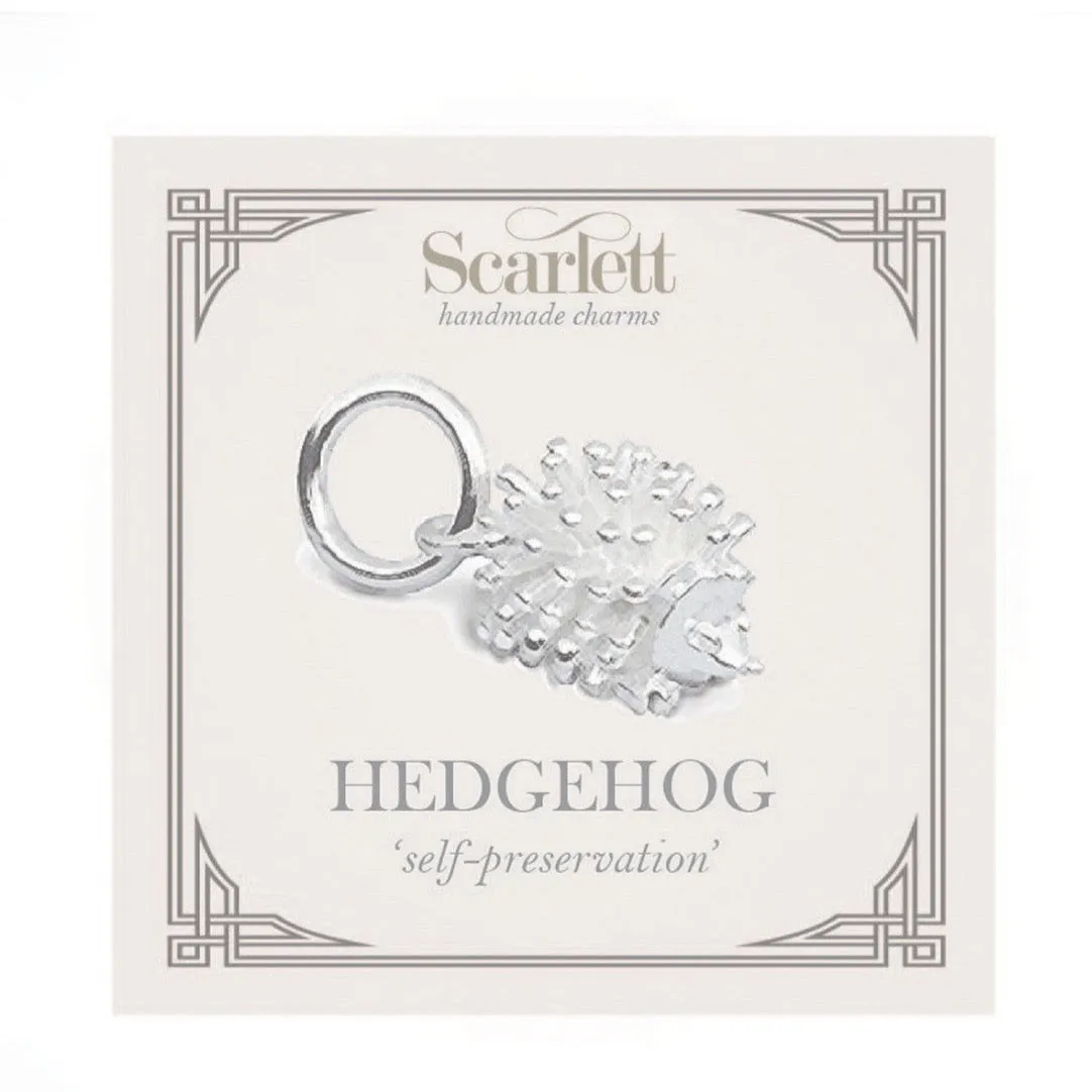 Hedgehog Silver Charm