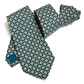 Hermes Silk Necktie 7725 OA Classic Pattern